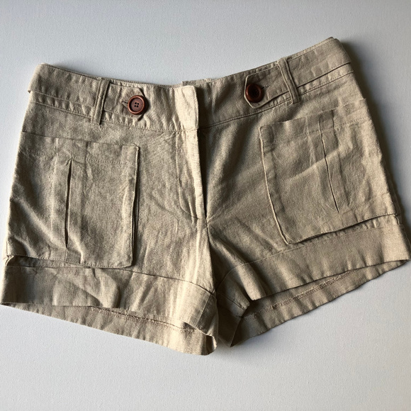 ✖️LAST CALL - NWOT Linen Blend Shorts, sz 6 - Picture 5 of 6
